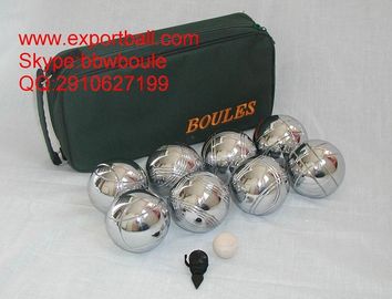 72mm metal bocce ball for sporting, petanque set, boules set for garden playing