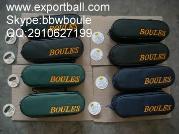 wholesale/retail factory boule set in nylon bags, color bag petanque set