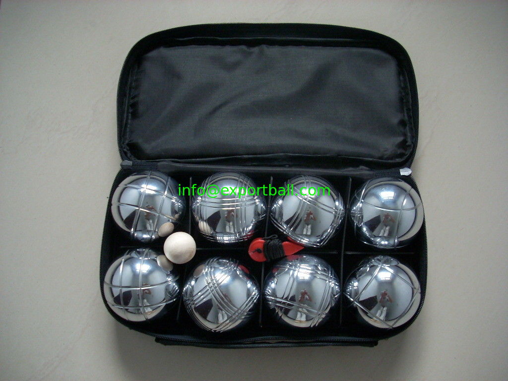 8 Ball 73mm Metal Bocce,metal boules sets,Petanque Set- single high quality nylon bag