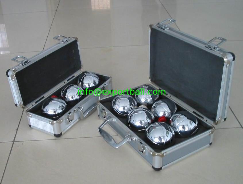 6pcs petanque aluminium box,wholesale/retail boules set