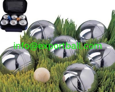 wholesale/retail 6 boule set,in zip up case including metal boules balls,boule,petanque