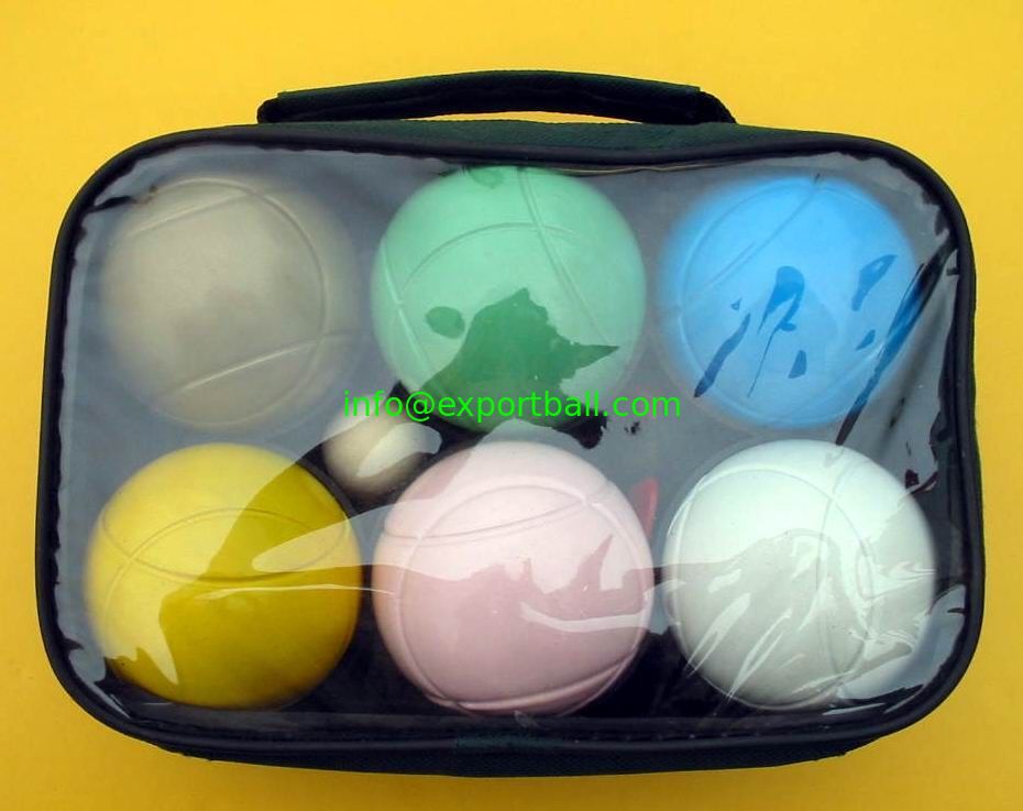 73mm,720g,6 Player Boules Balls, French Boules Set In Zip Case