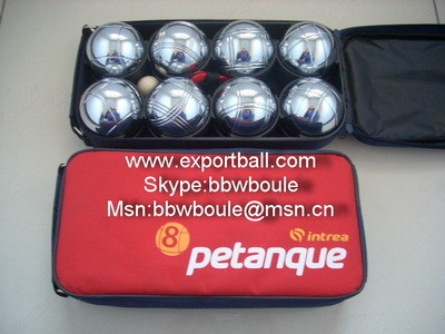 garden games, factory wholesale petanque boules set 8 pcs in nylon bag